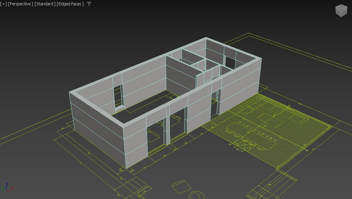 Renderizado 3D de diseño de interiores mostrando resultados de lanzamiento